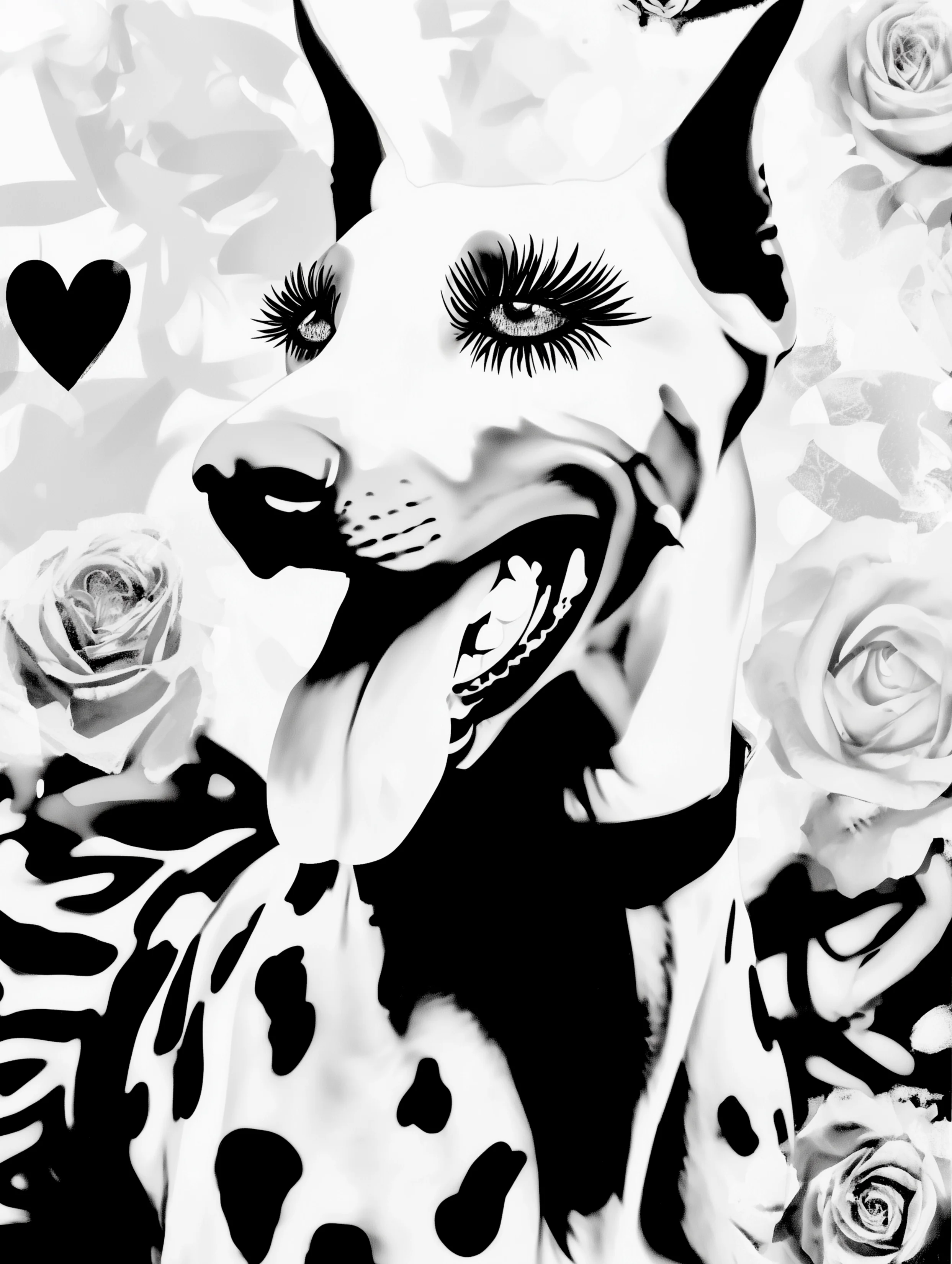 Free printable dog coloring page for adults featuring long lash doberman